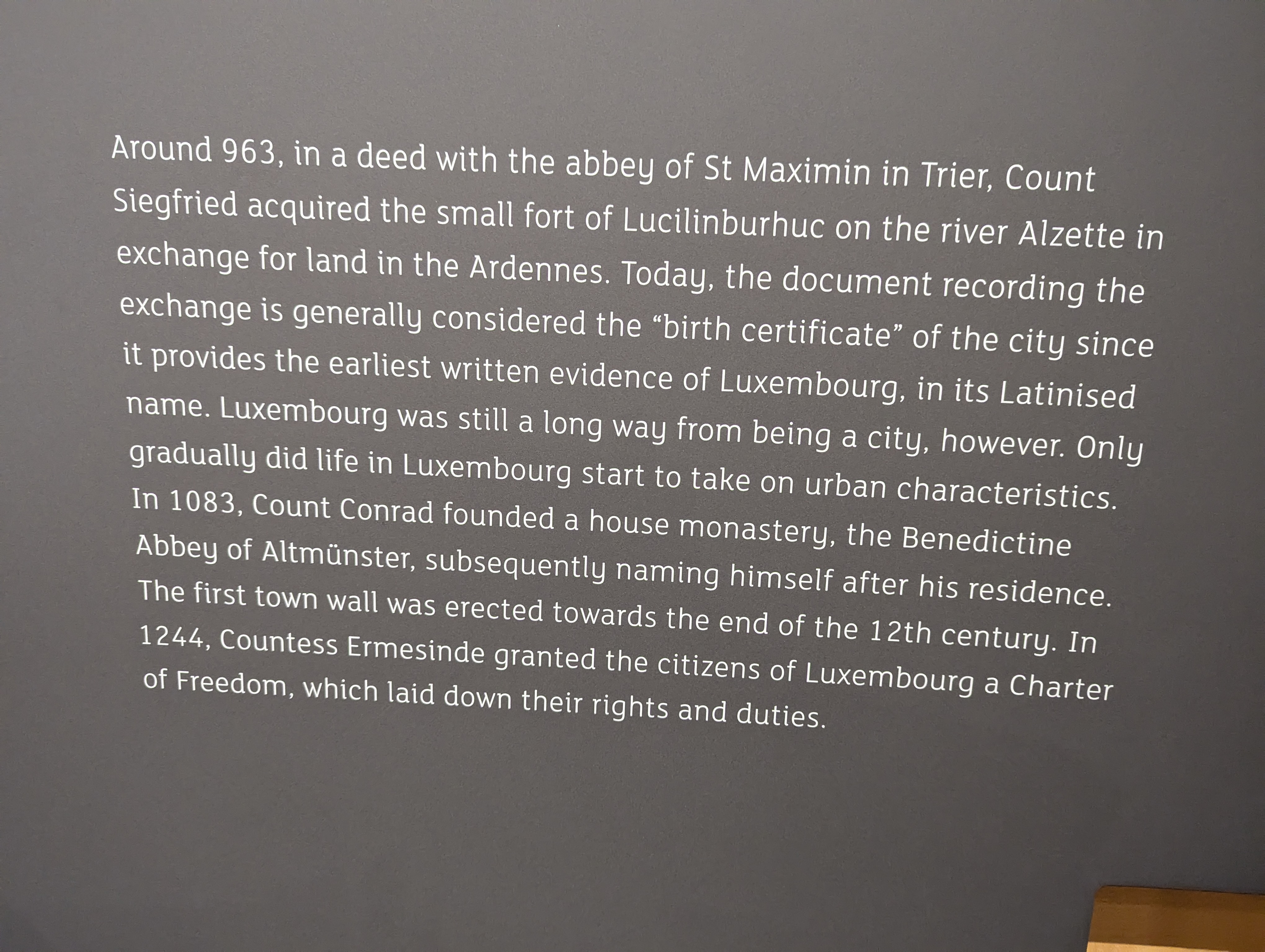 Luxembourg, City Museum